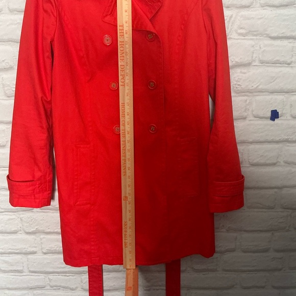 COACH Classic Women’s Double Breasted Fully Lined Trench Coat | Red Size MED - Picture 10 of 11